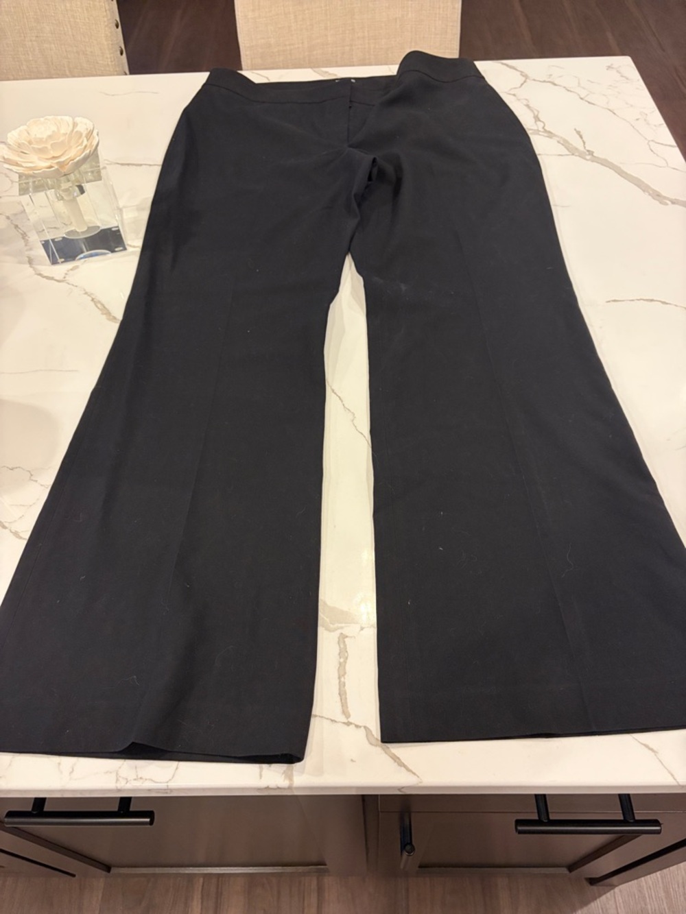 Nine West Black Pull-On Wide Leg Pants